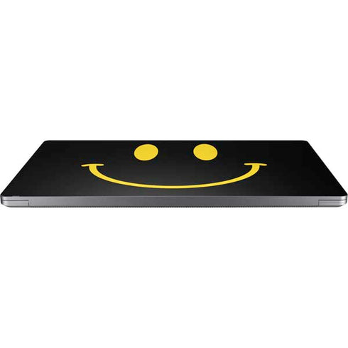 Black Happy Face Universal Laptop 15in (12.2 x 8.8in) Skin